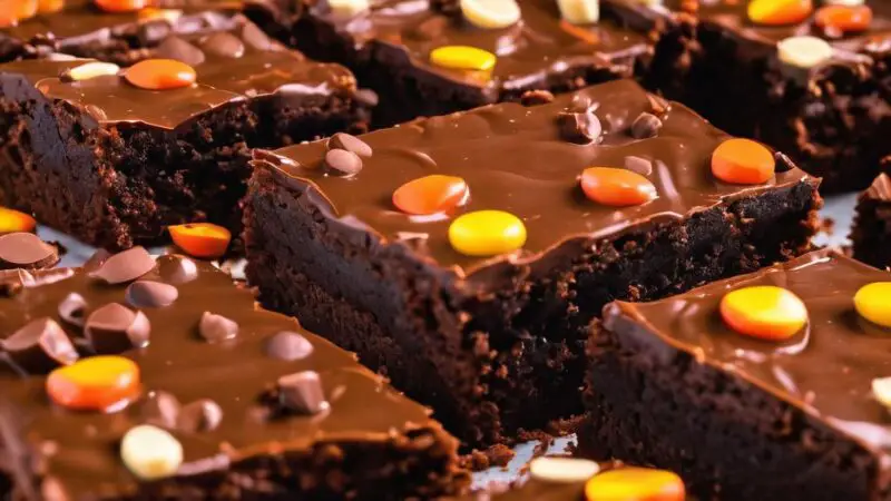 Decadent Reese’s Peanut Butter Cup Brownies (Gluten-Free)