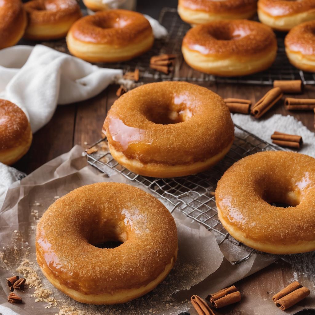 Homemade Baked Pumpkin Spice Doughnuts with Cinnamon Sugar Topping