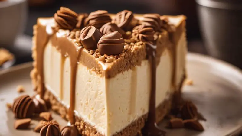 Creamy Biscoff Cheesecake with Cookie Butter Topping