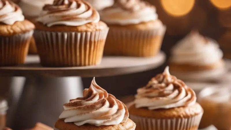 Cinnamon Swirl Cupcakes with Fluffy Frosting