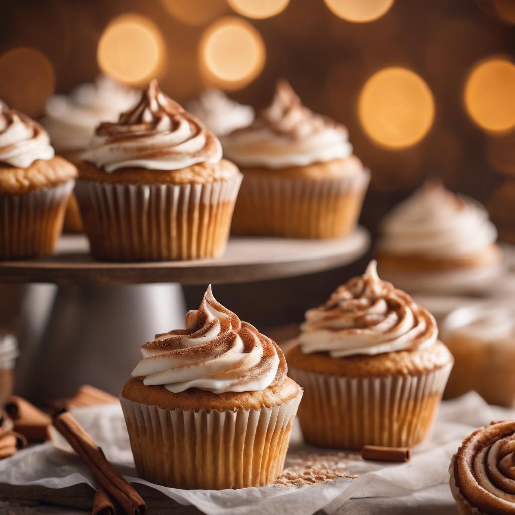 Cinnamon Swirl Cupcakes with Fluffy Frosting