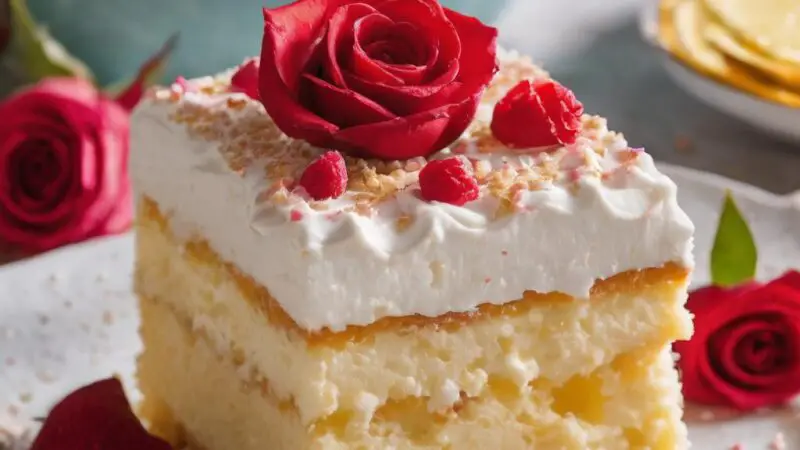 Rose-Infused Tres Leches Cake