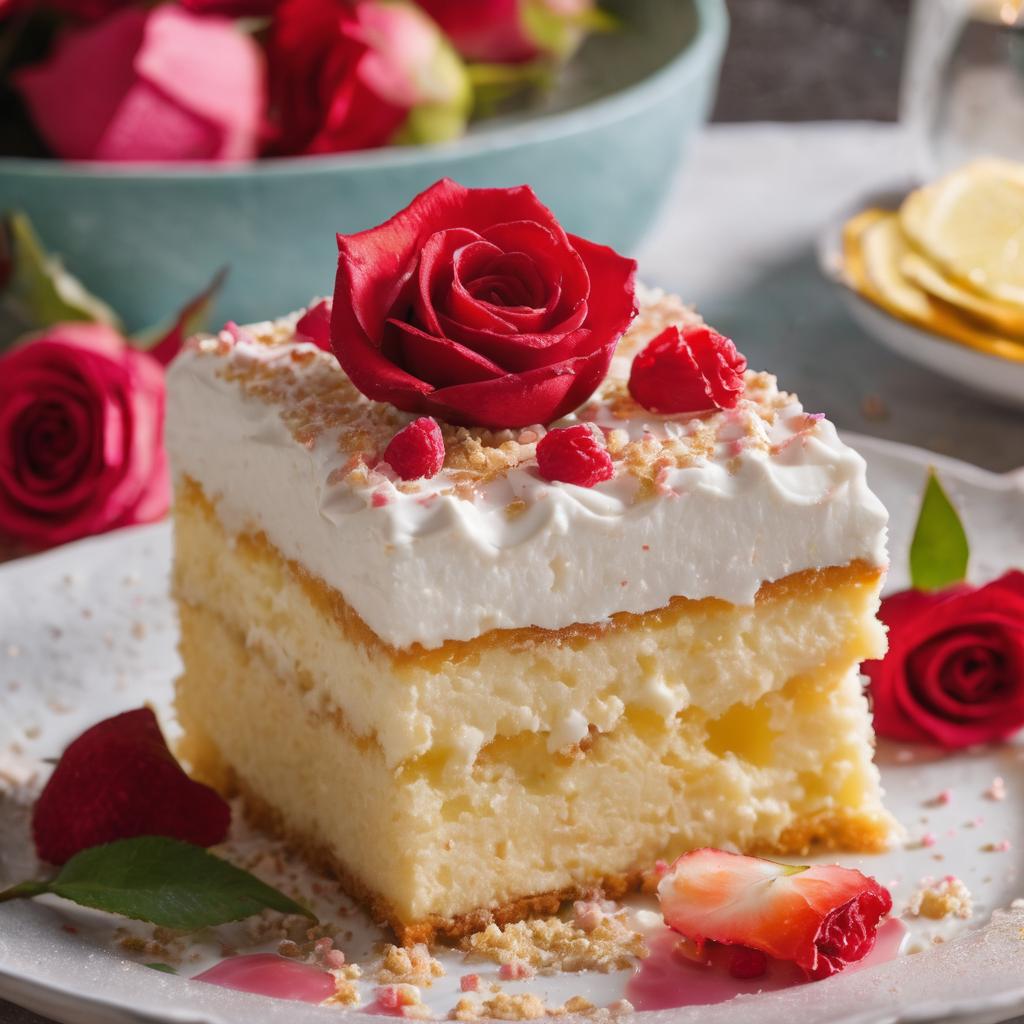 Rose-Infused Tres Leches Cake