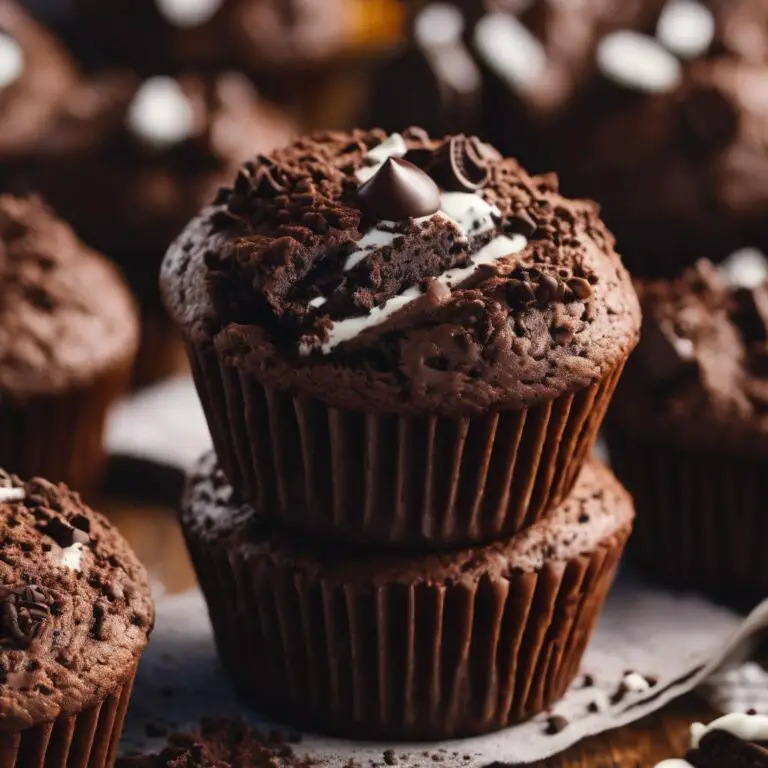 Giant Oreo Chocolate Muffins