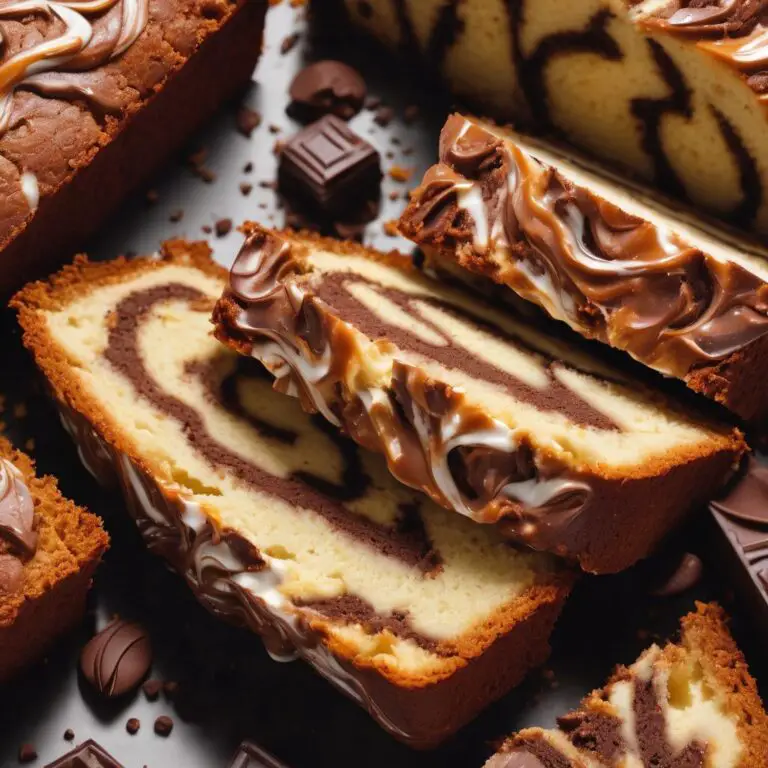 Vanilla-Chocolate Marble Loaf Cake