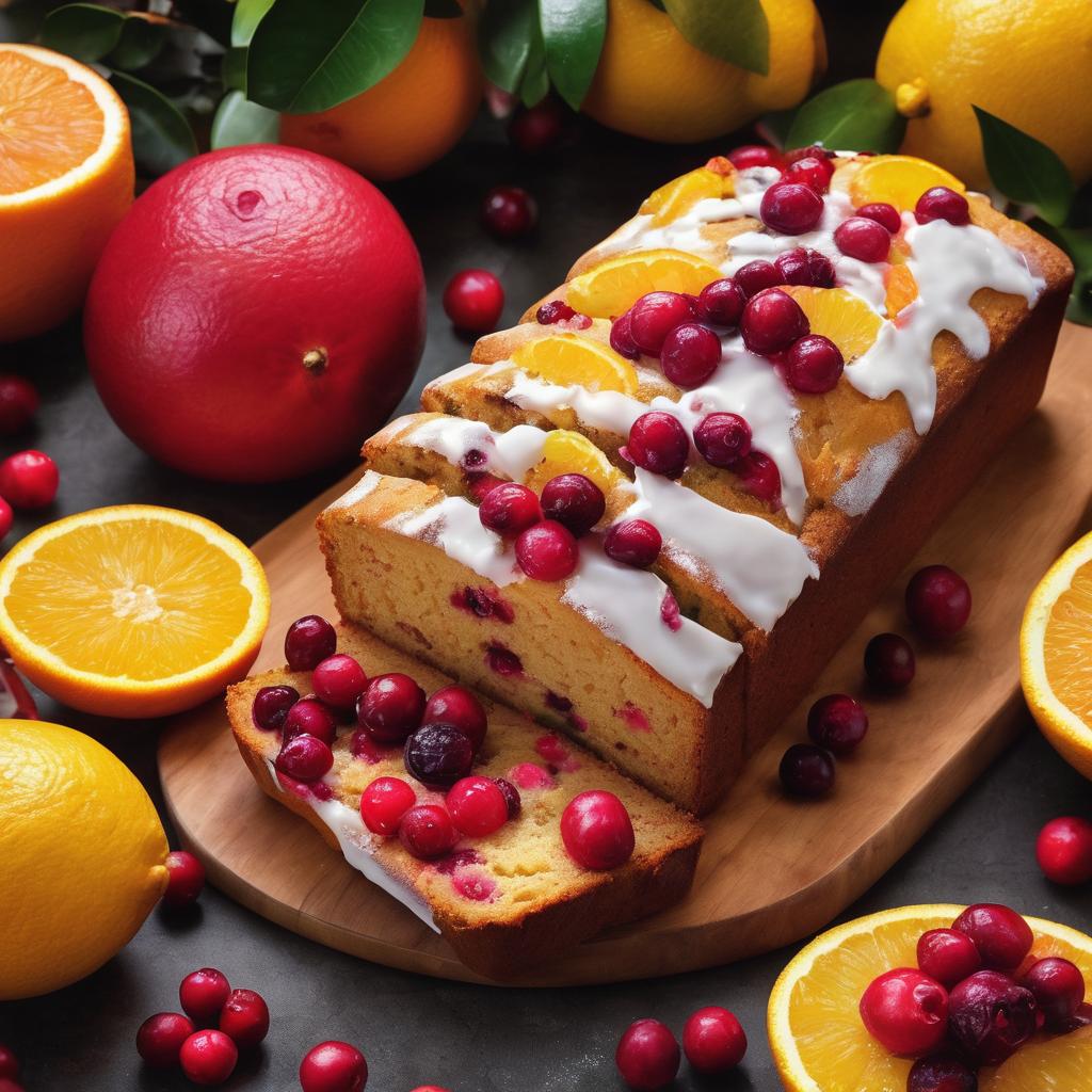 Citrus Cranberry Loaf Cake
