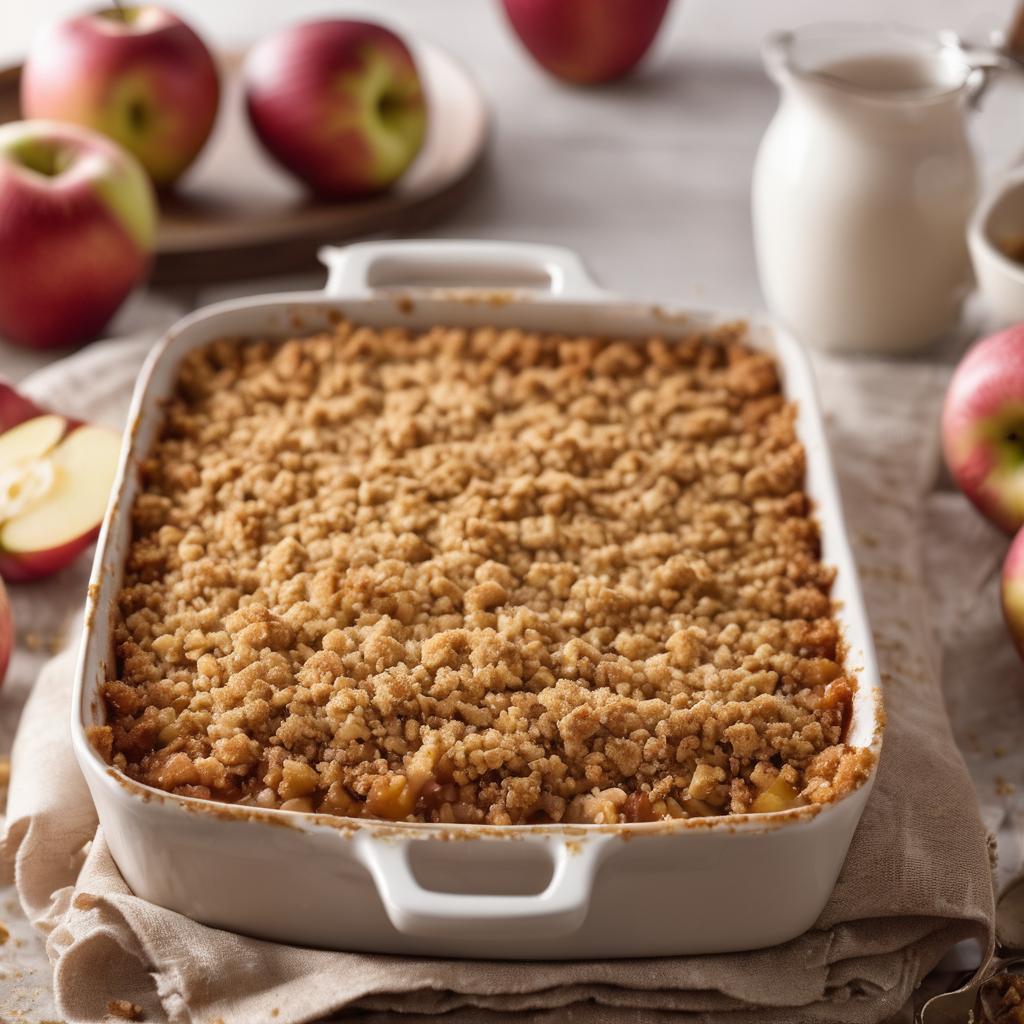 Spiced Apple Crumble Cake