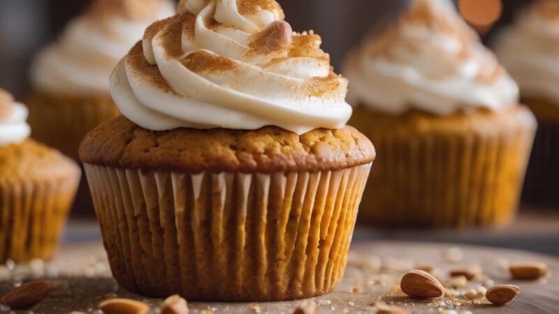 Silky-Smooth Vegan Pumpkin Cupcakes with Cream Cheese Frosting