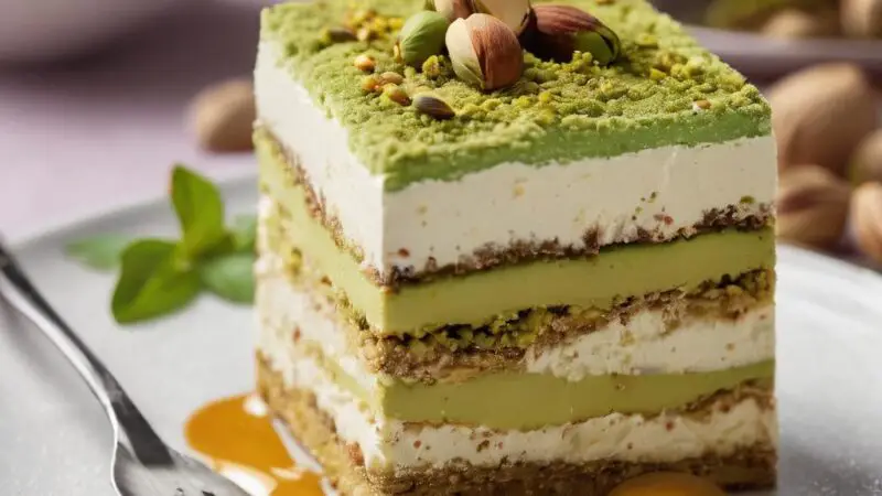 Exquisite Pistachio Tiramisu 🥰🔥