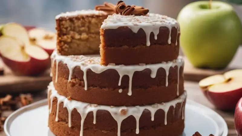 Apple Cinnamon Cake with Simple Glaze