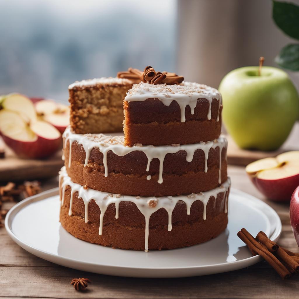 Apple Cinnamon Cake with Simple Glaze