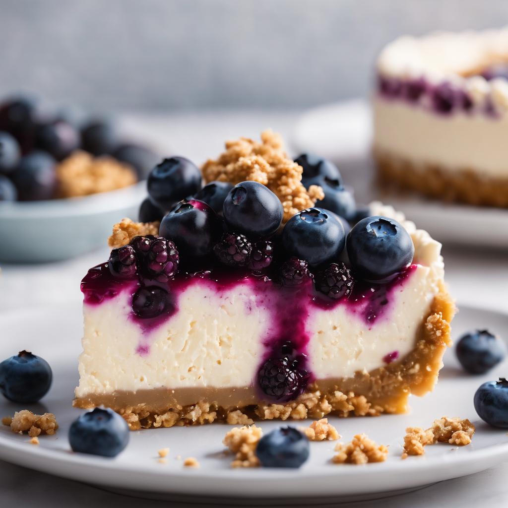 Blueberry Almond Crumble Cheesecake: A Creamy Delight with a Crunchy Twist