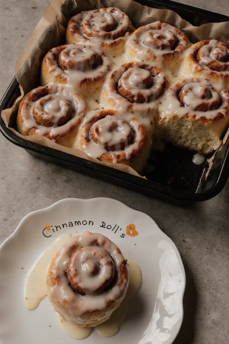Fluffy Cinnamon Rolls with Creamy Glaze
