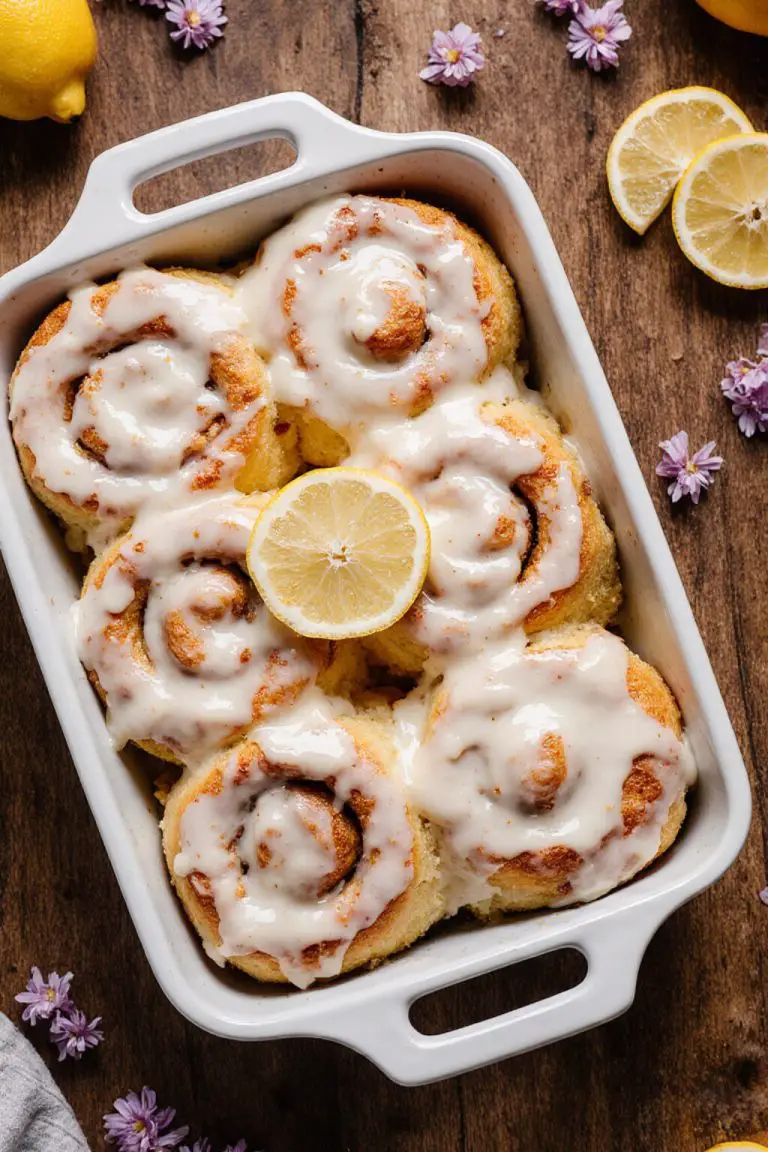 Soft and Gooey Lemon Rolls with Lemon Cream Cheese Frosting