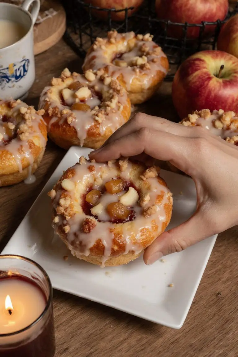 Apple Cheesecake Buns with Crumble Topping and Sweet Glaze: A Cozy Bakery Treat You Can Make at Home
