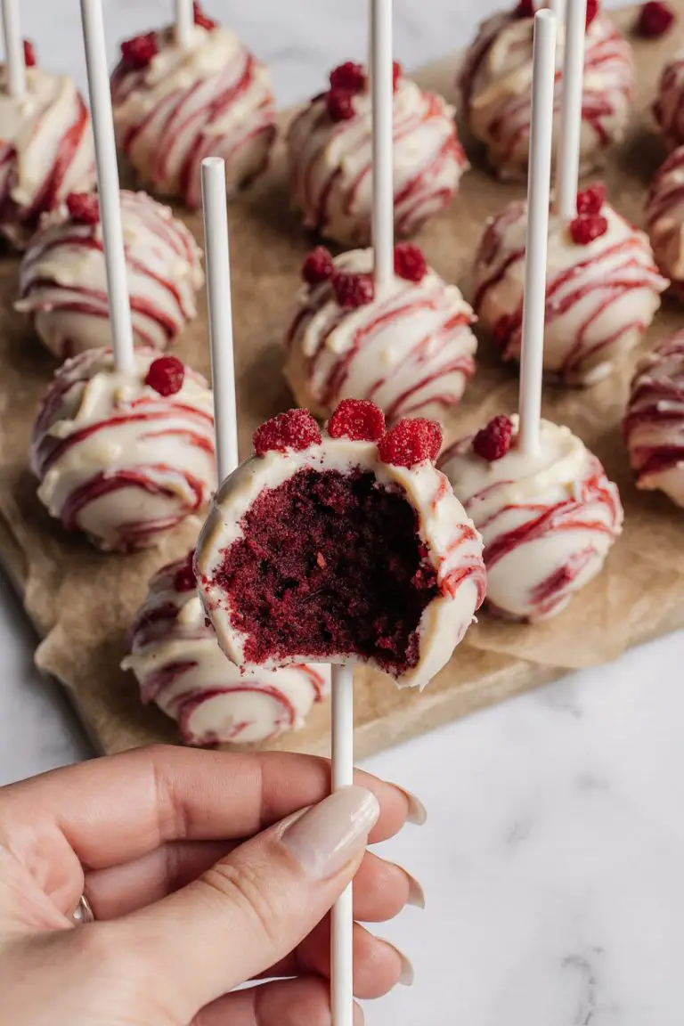 Red Velvet Cake Pops with White Chocolate Swirl — Bite-Sized Bakery Magic
