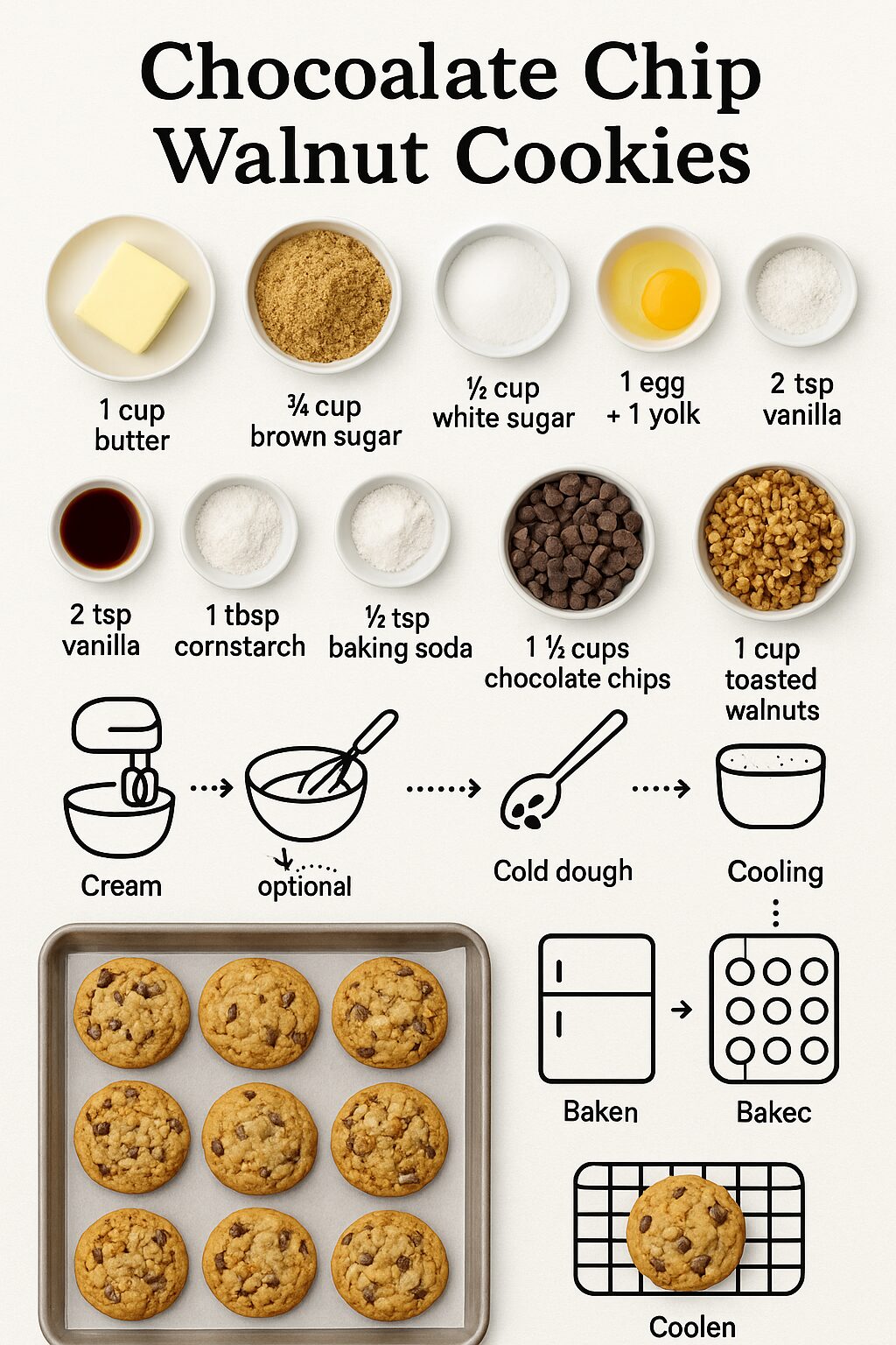 Chocolate Chip Walnut Cookies, Ingredient Breakdown, What Each Ingredient Does