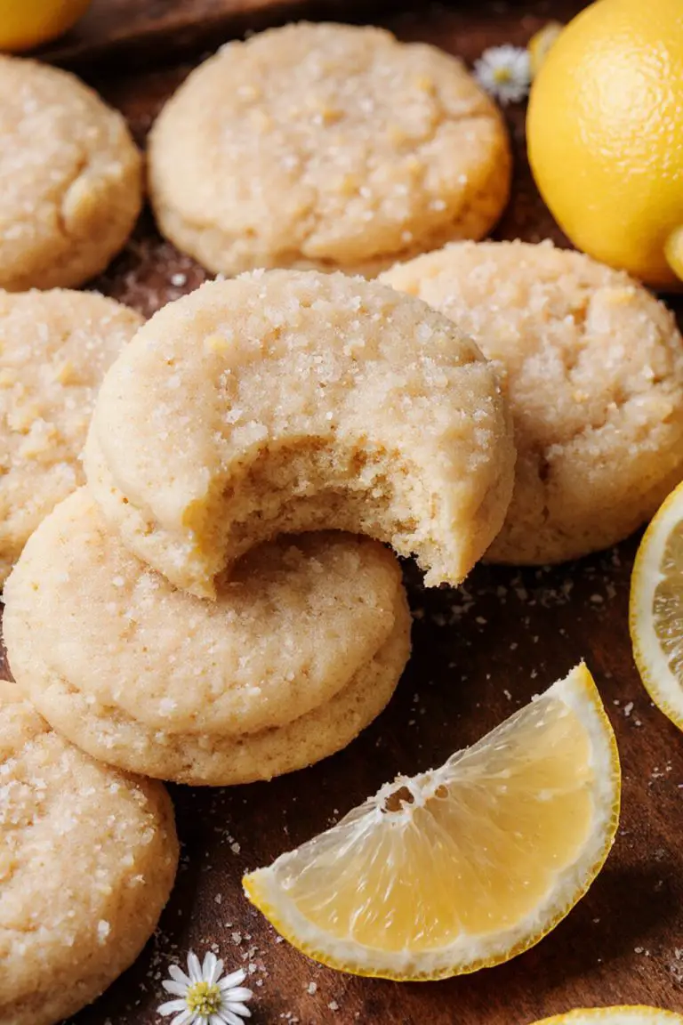 Perfectly Soft and Chewy Lemon Sugar Cookies with a Melt-in-Your-Mouth Texture