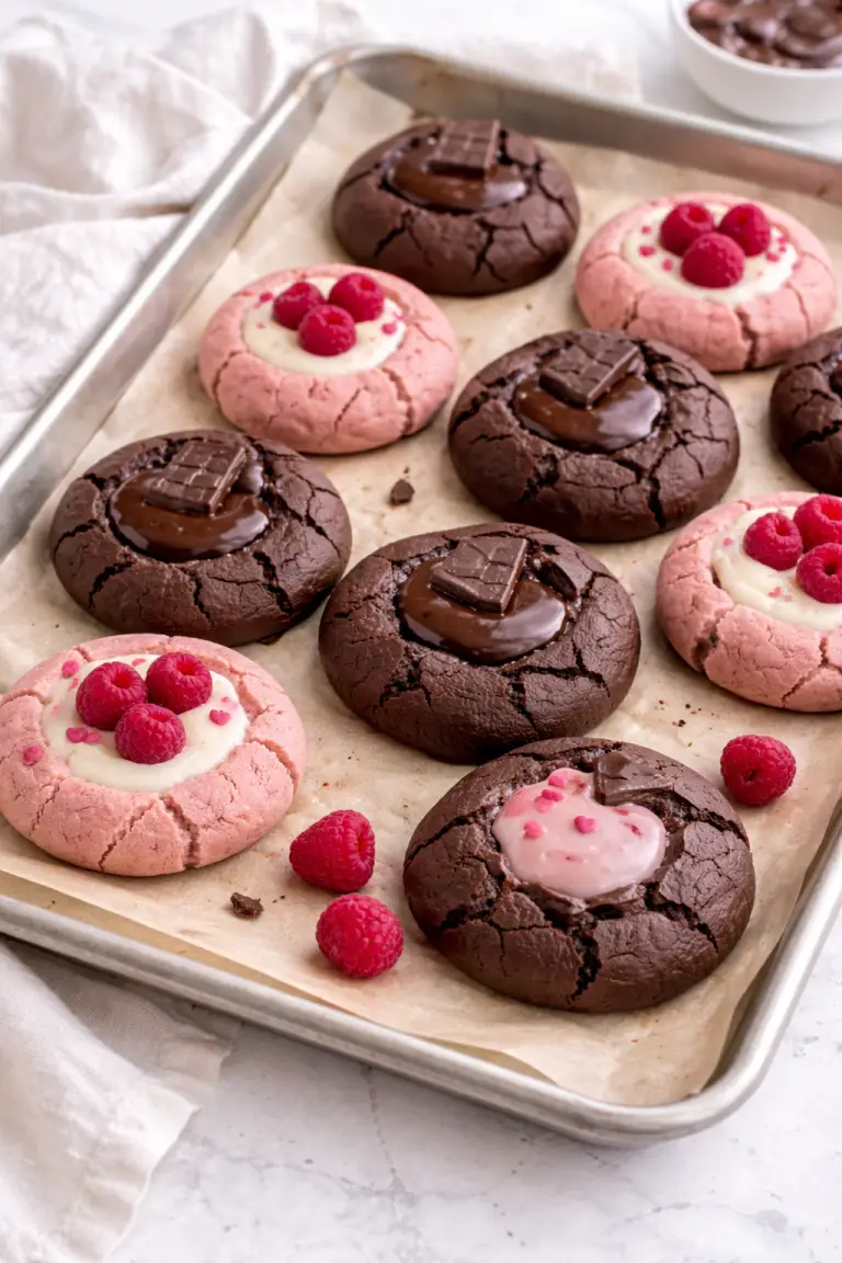 Valentine Ganache Cookies: Soft-Hearted Chocolate and Raspberry Treats for Sweet Moments