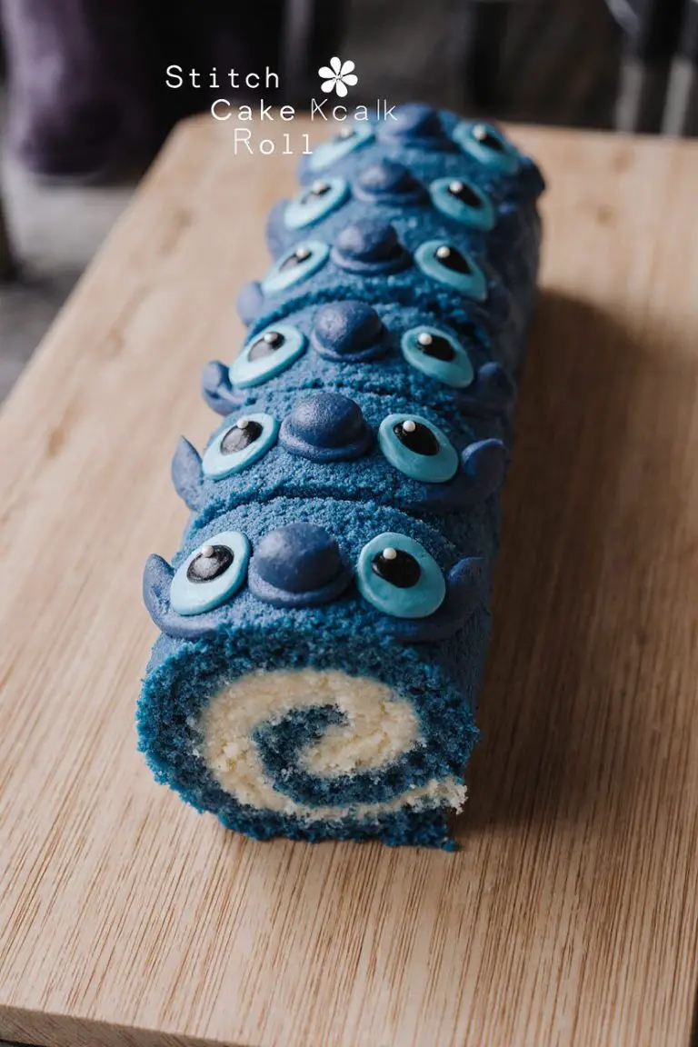 Stitch-Inspired Tropical Blue Cake Roll: A Whimsical Dessert for Disney Lovers and Tropical Dreamers