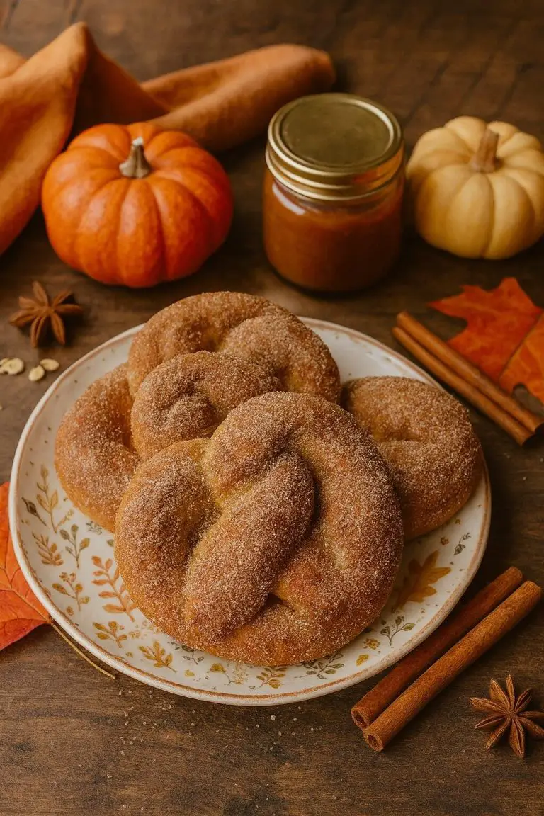 Pumpkin Cinnamon Sugar Pretzels