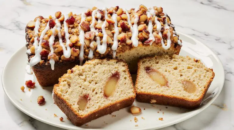 Rustic Apple Fritter Bread with a Sweet Glaze