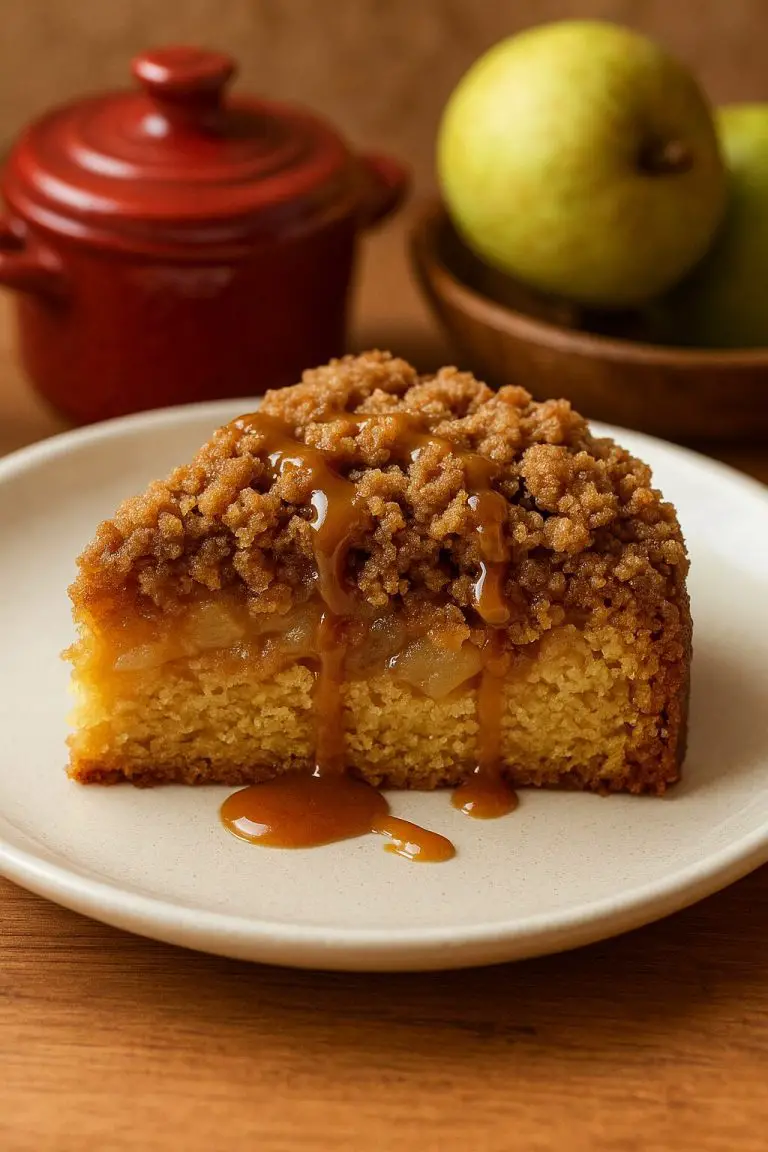 Rustic Apple Crumb Cake with a Buttery Streusel Topping