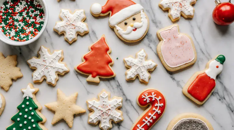 Classic Christmas Sugar Cookies with Simple Glaze Icing