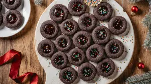 Rich Chocolate Thumbprint Cookies with Velvety Ganache Centers