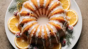 Moist Cranberry Orange Bundt Cake with Cinnamon-Sugar Ribbon