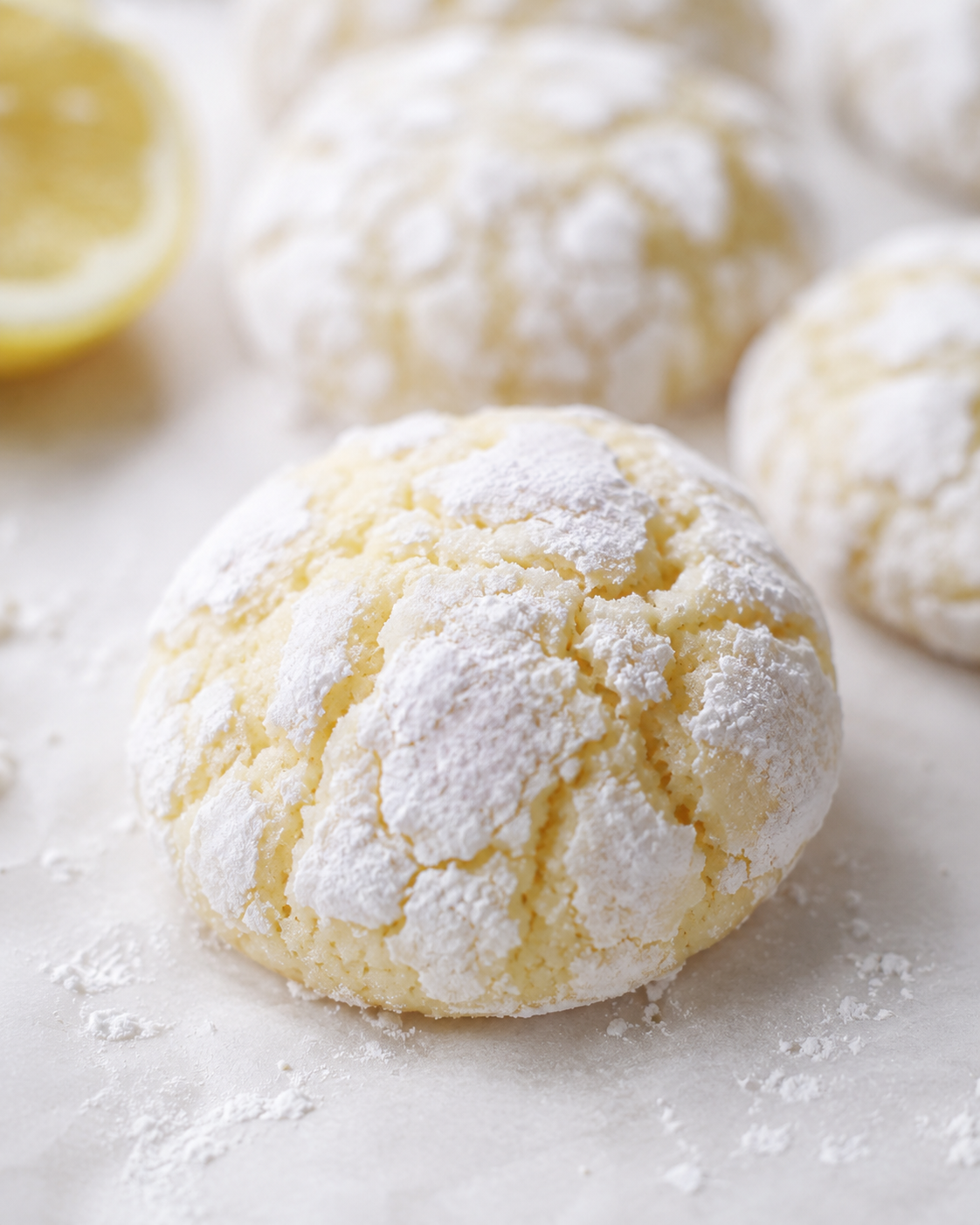 Lemon Crinkle Cookies